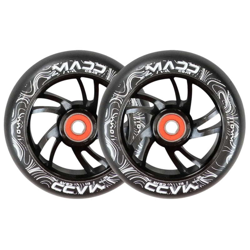 MADD GEAR 110MM FORCE ALLOY CORE WHEEL BLACK PAIR