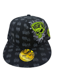 MADD GEAR MGP SKULL CAP BLACK / GREEN (59.6CM)