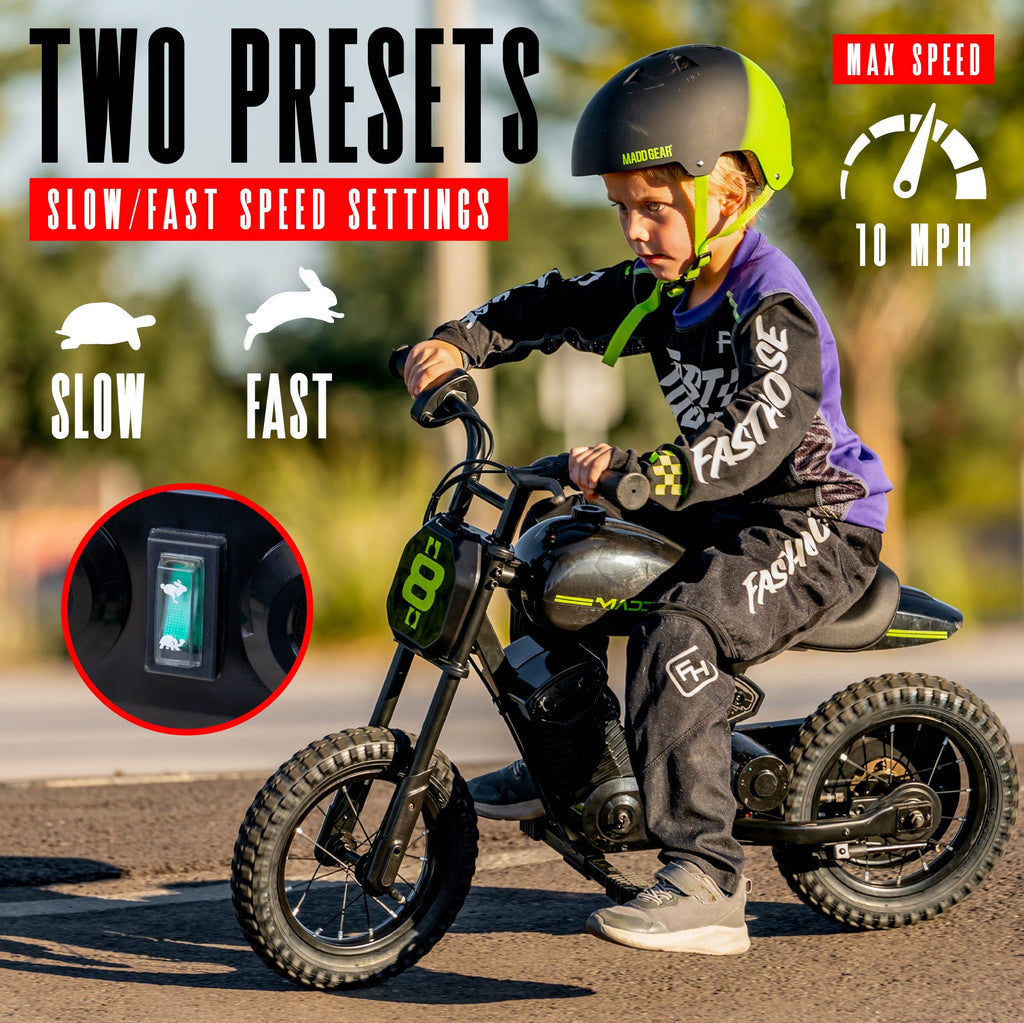 MADD GEAR MY 1ST MINI ELECTRIC DIRT BIKE