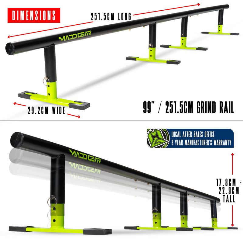 MADD GEAR NINETY9 GRIND RAIL GREEN