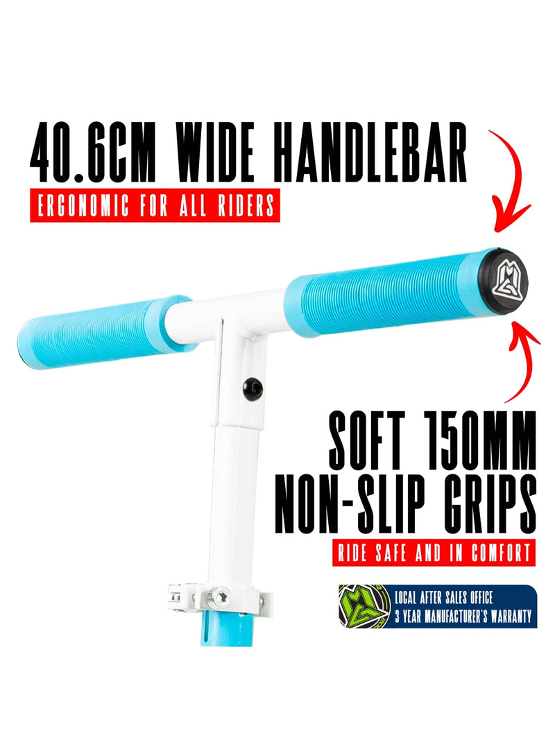 MADD GEAR METRO RUSH 125 SCOOTER WHITE / BLUE