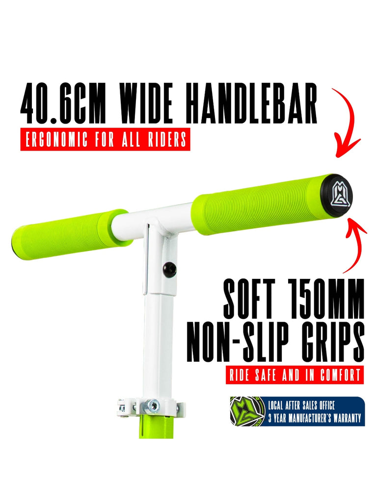 MADD GEAR METRO RUSH 125 SCOOTER WHITE / GREEN
