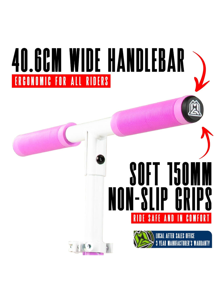 MADD GEAR METRO RUSH 125 SCOOTER WHITE / LAVENDER