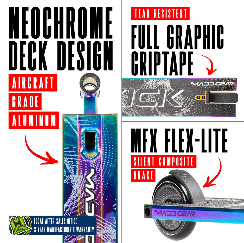 MADD GEAR KICK EXTREME SCOOTER NEOCHROME