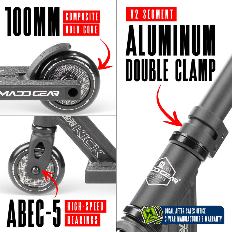 MADD GEAR KICK PRO-X SCOOTER BLACK