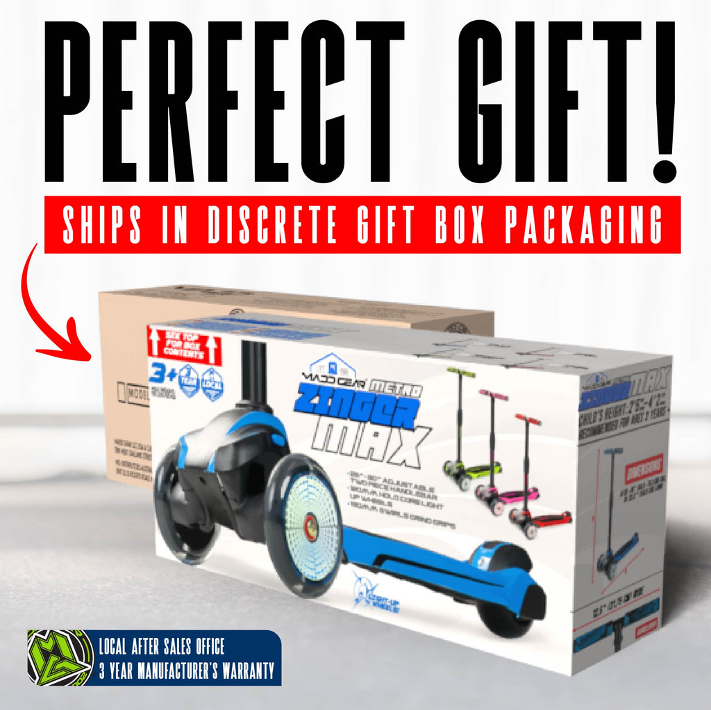 MADD GEAR ZINGER 3 WHEELED SCOOTER BLUE