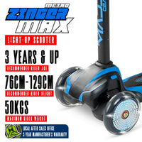 MADD GEAR ZINGER 3 WHEELED SCOOTER BLUE