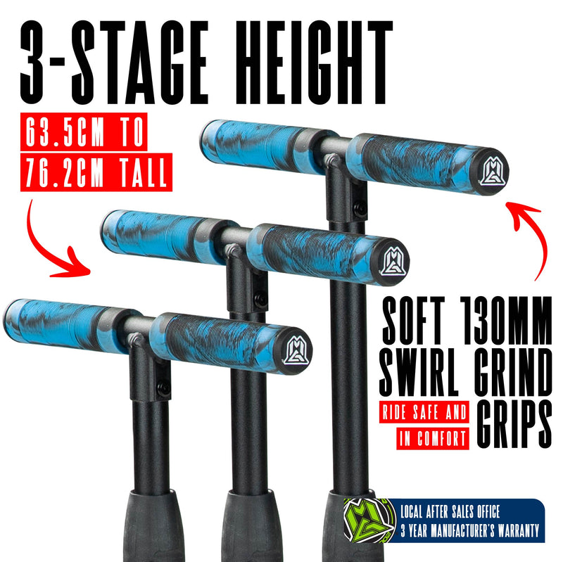 MADD GEAR ZINGER 3 WHEELED SCOOTER BLUE