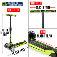 MADD GEAR ZINGER 3 WHEELED SCOOTER GREEN