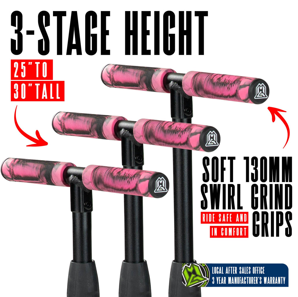 MADD GEAR ZINGER 3 WHEELED SCOOTER PINK