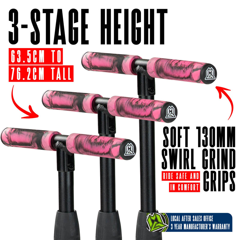 MADD GEAR ZINGER 3 WHEELED SCOOTER PINK