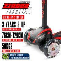 MADD GEAR ZINGER 3 WHEELED SCOOTER RED