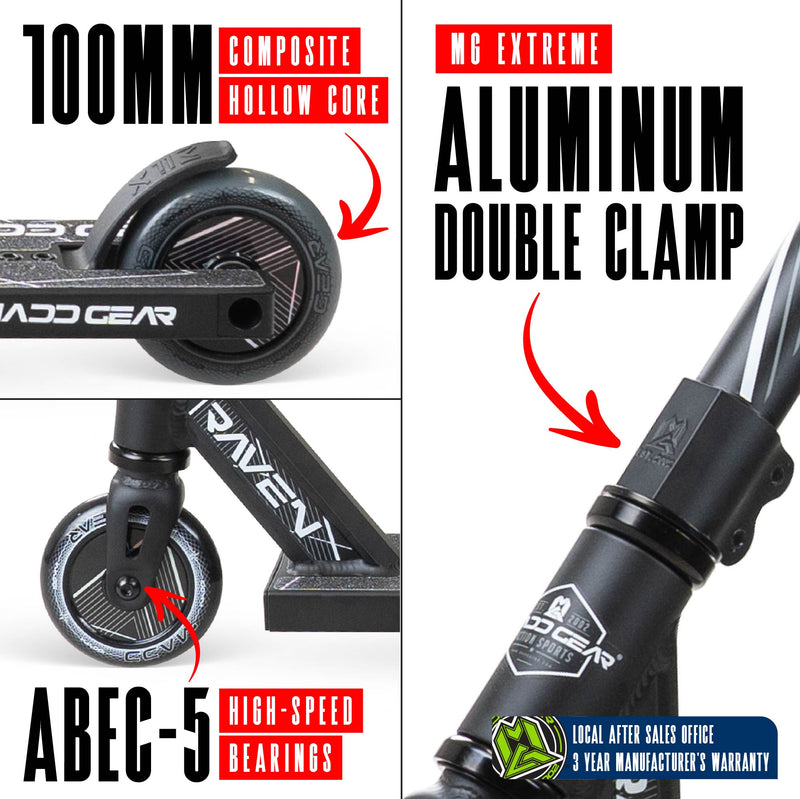 MADD GEAR MG1 RAVEN SCOOTER BLACK / BLACK