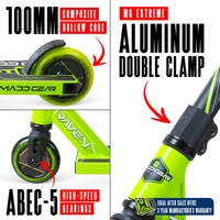 MADD GEAR MG1 RAVEN SCOOTER GREEN / BLACK