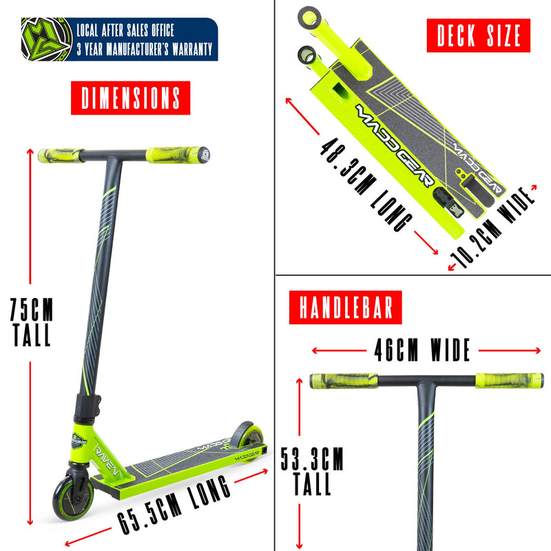 MADD GEAR MG1 RAVEN SCOOTER GREEN / BLACK