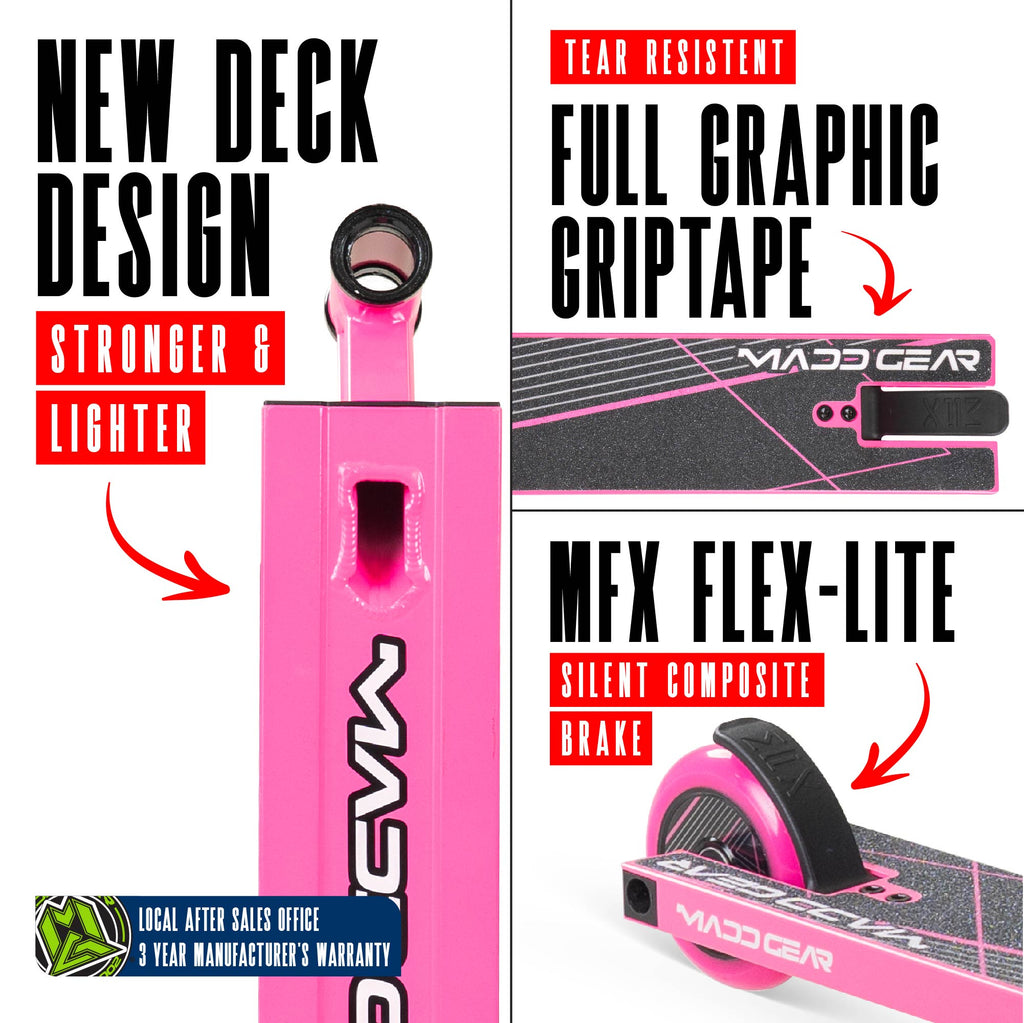 MADD GEAR MG1 RAVEN SCOOTER PINK / BLACK