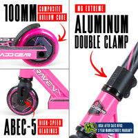 MADD GEAR MG1 RAVEN SCOOTER PINK / BLACK