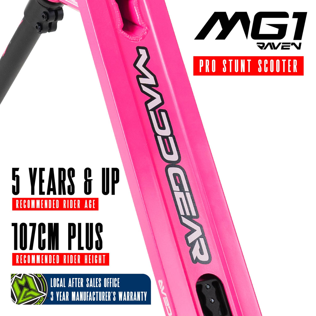 MADD GEAR MG1 RAVEN SCOOTER PINK / BLACK