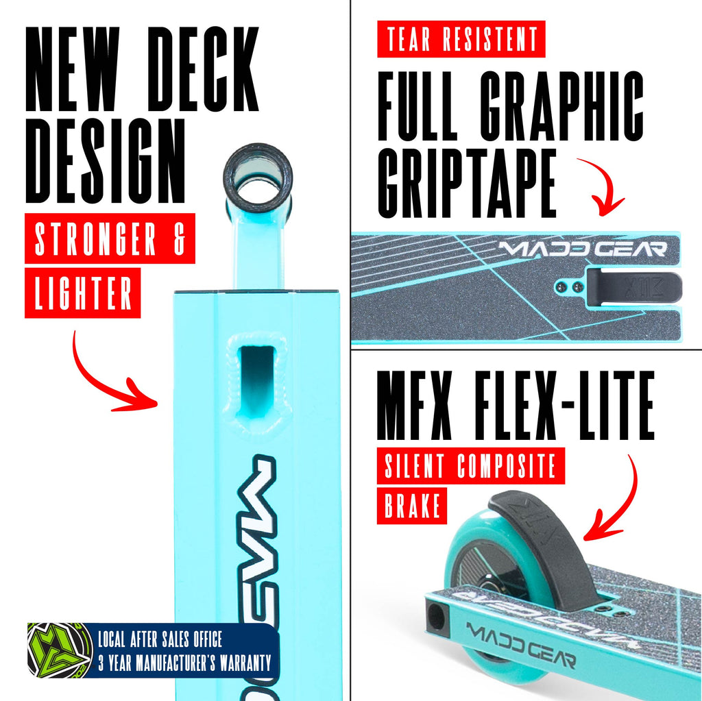 MADD GEAR MG1 RAVEN SCOOTER TEAL / BLACK
