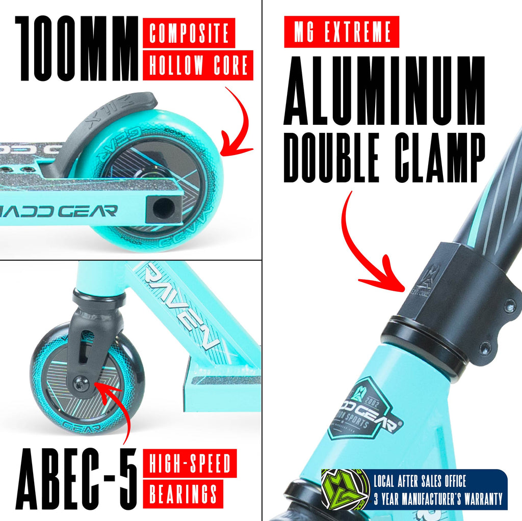 MADD GEAR MG1 RAVEN SCOOTER TEAL / BLACK