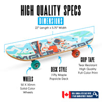 MADD GEAR 22' LOCKER BOARD SKATEBOARD JETSK8