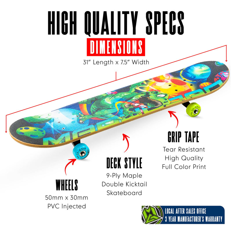 MADD GEAR 31" LTR  SKATEBOARD EXTINCT