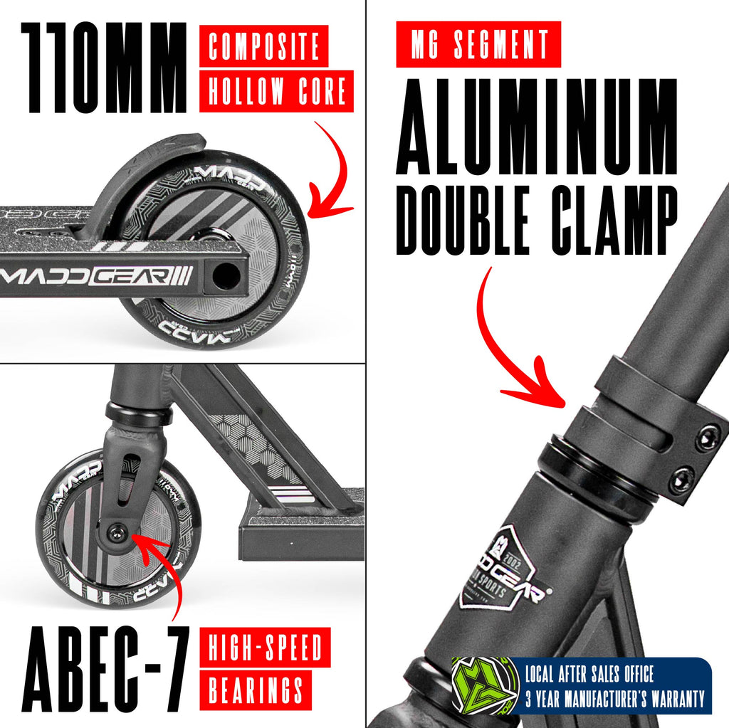 MADD GEAR MG3 ZEN SCOOTER BLACK / BLACK