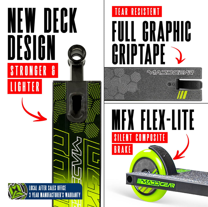 MADD GEAR MG3 ZEN SCOOTER BLACK / GREEN