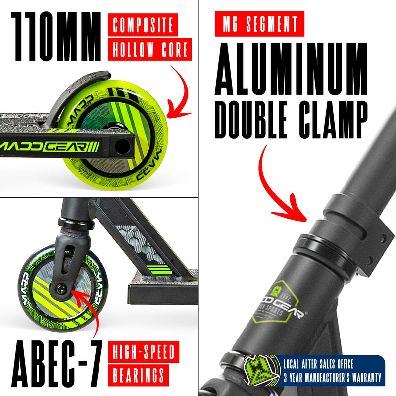 MADD GEAR MG3 ZEN SCOOTER BLACK / GREEN