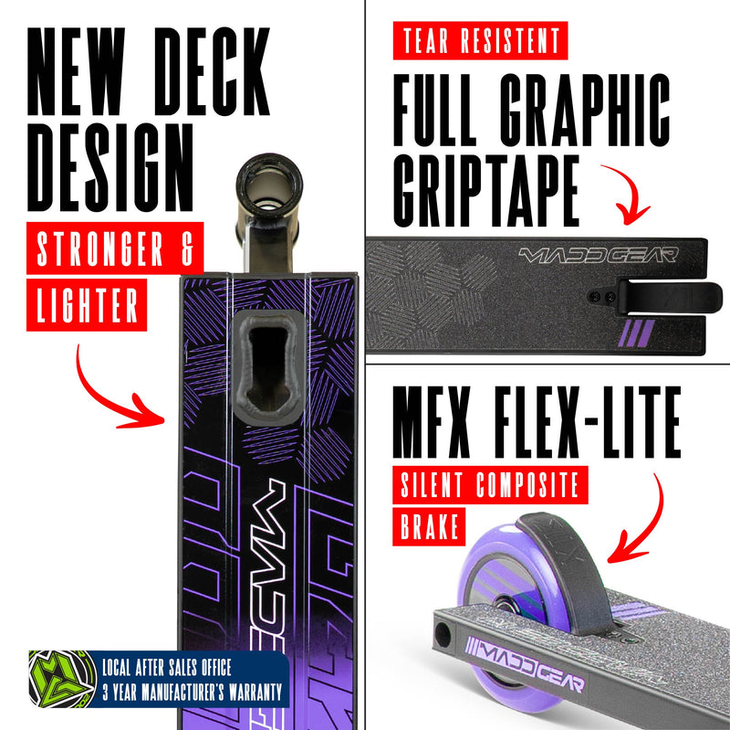MADD GEAR MG3 ZEN SCOOTER BLACK / LAVENDER