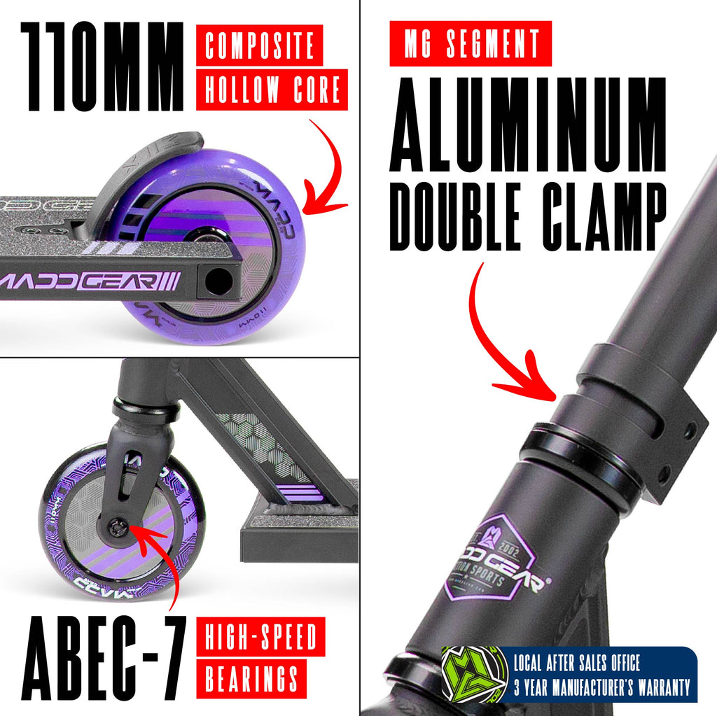 MADD GEAR MG3 ZEN SCOOTER BLACK / LAVENDER