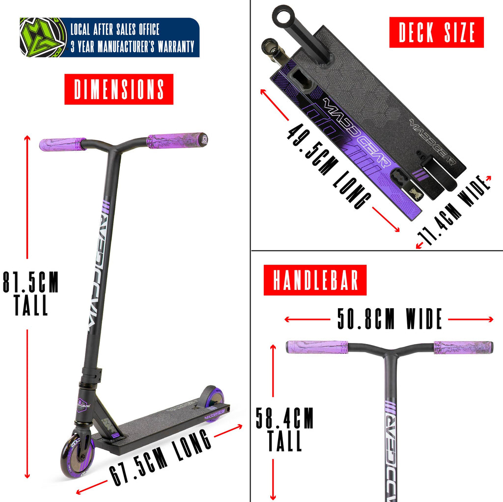 MADD GEAR MG3 ZEN SCOOTER BLACK / LAVENDER