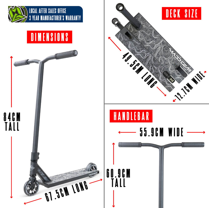 MADD GEAR MG4 TITAN SCOOTER BLACK / BLACK