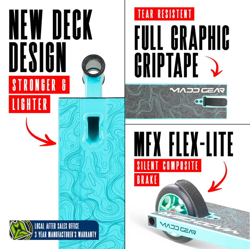 MADD GEAR MG4 TITAN SCOOTER TEAL / TEAL