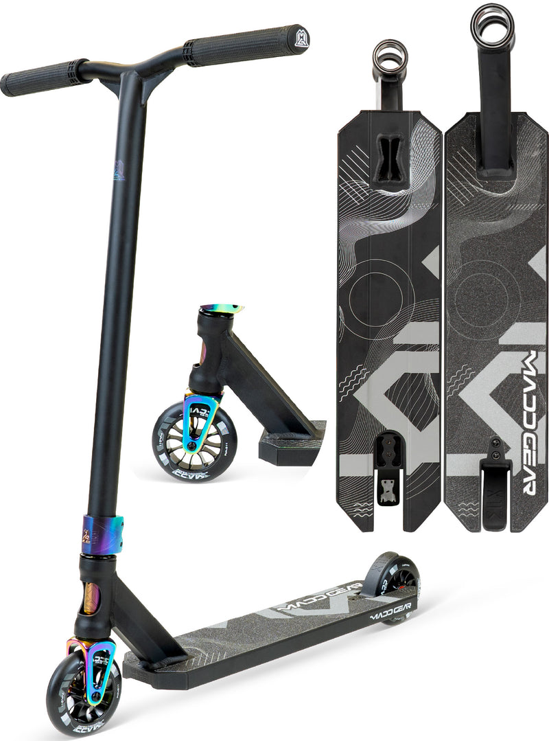 MADD GEAR MG5 AXION SCOOTER BLACK / NEOCHROME