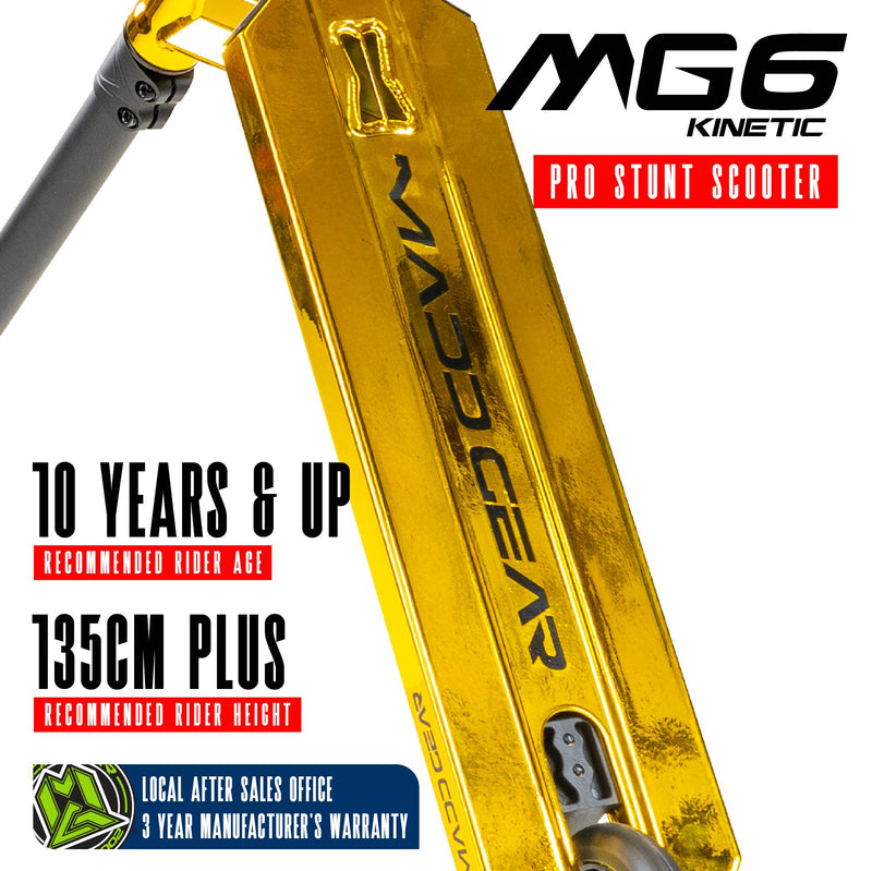 MADD GEAR MG6 KINETIC SCOOTER GOLD