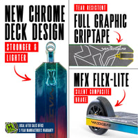MADD GEAR MG6 KINETIC SCOOTER NEOCHROME
