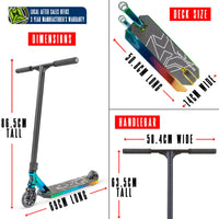 MADD GEAR MG6 KINETIC SCOOTER NEOCHROME