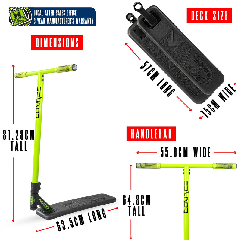 MADD GEAR BOUNCE TRAMPOLINE SCOOTER BLACK / GREEN