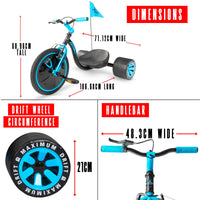 MADD GEAR MINI DRIFT TRIKE BLUE / BLACK