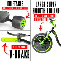 MADD GEAR MINI DRIFT TRIKE GREEN / BLACK