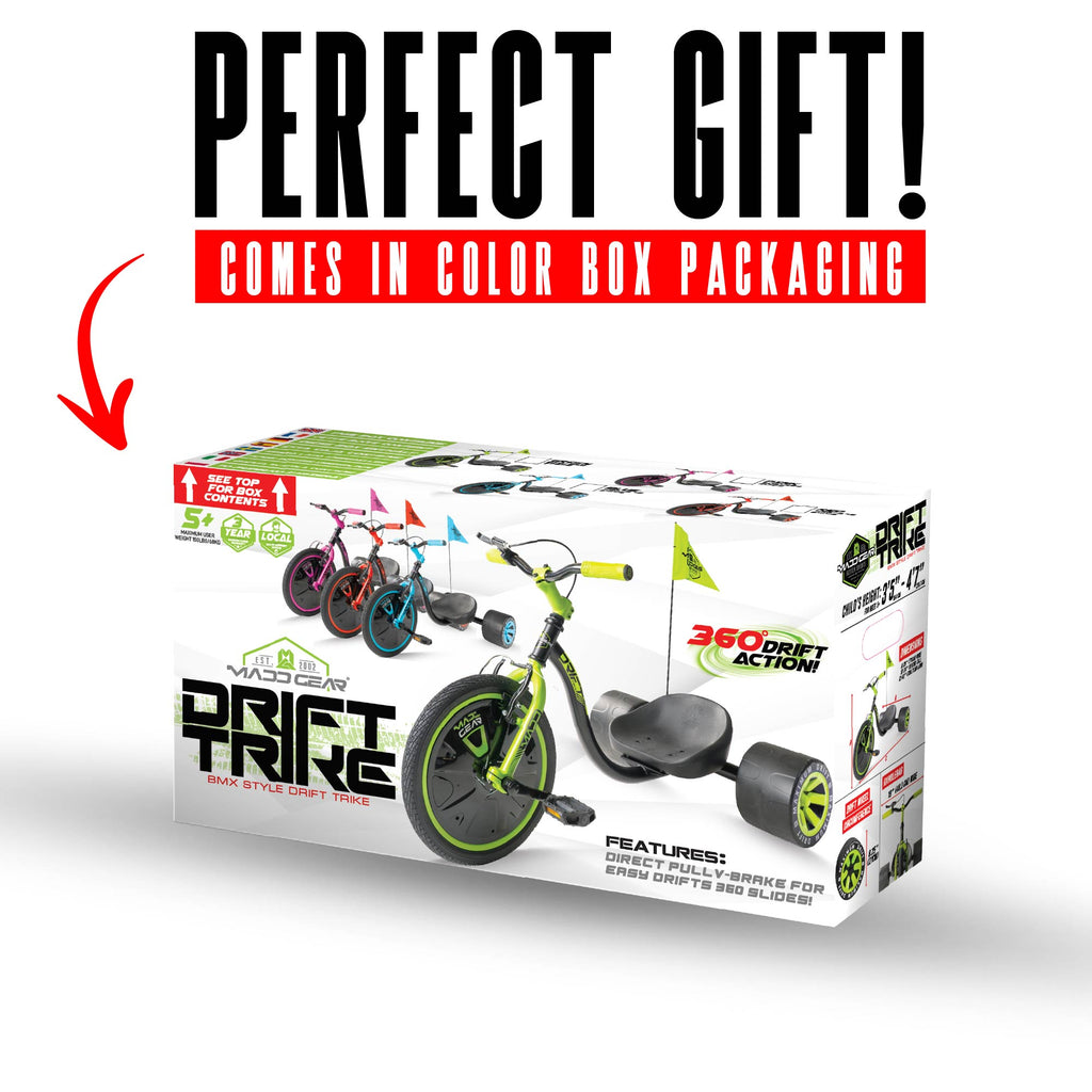 MADD GEAR MINI DRIFT TRIKE GREEN / BLACK