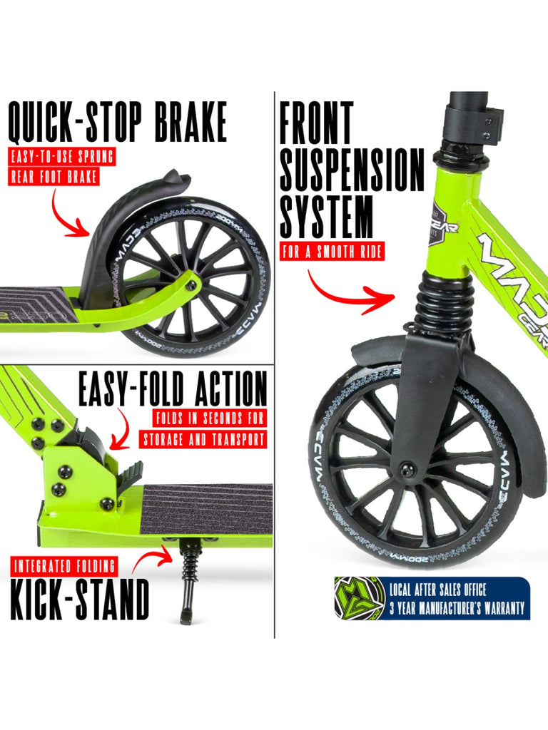 MADD GEAR METRO CRUISE 250 BLACK / GREEN
