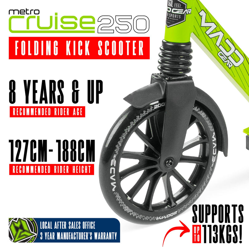 MADD GEAR METRO CRUISE 250 BLACK / GREEN