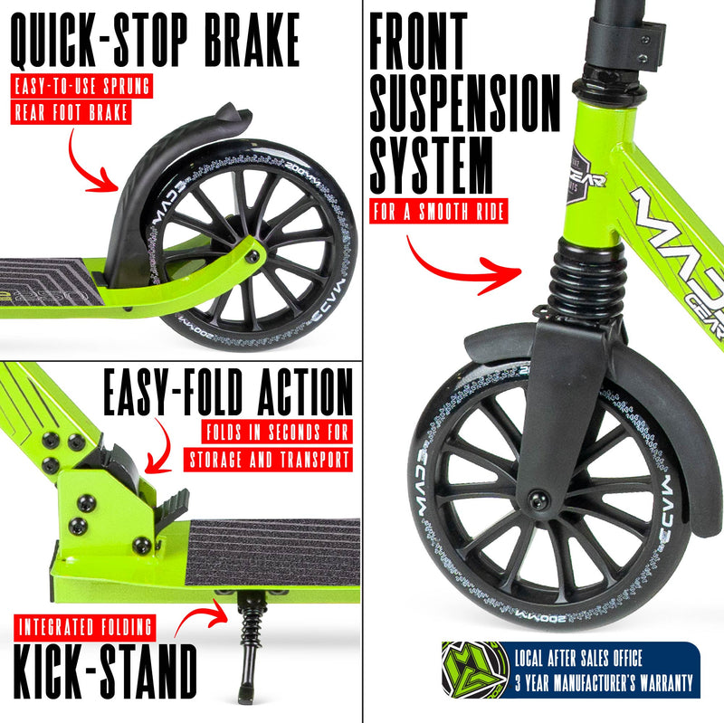 MADD GEAR METRO CRUISE 250 BLACK / GREEN