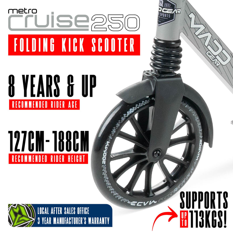 MADD GEAR METRO CRUISE 250 BLACK / GREY