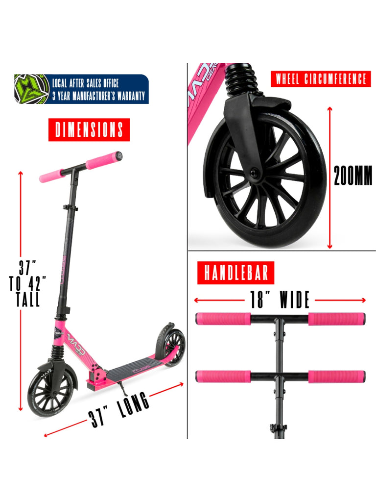 MADD GEAR METRO CRUISE 250 BLACK / PINK