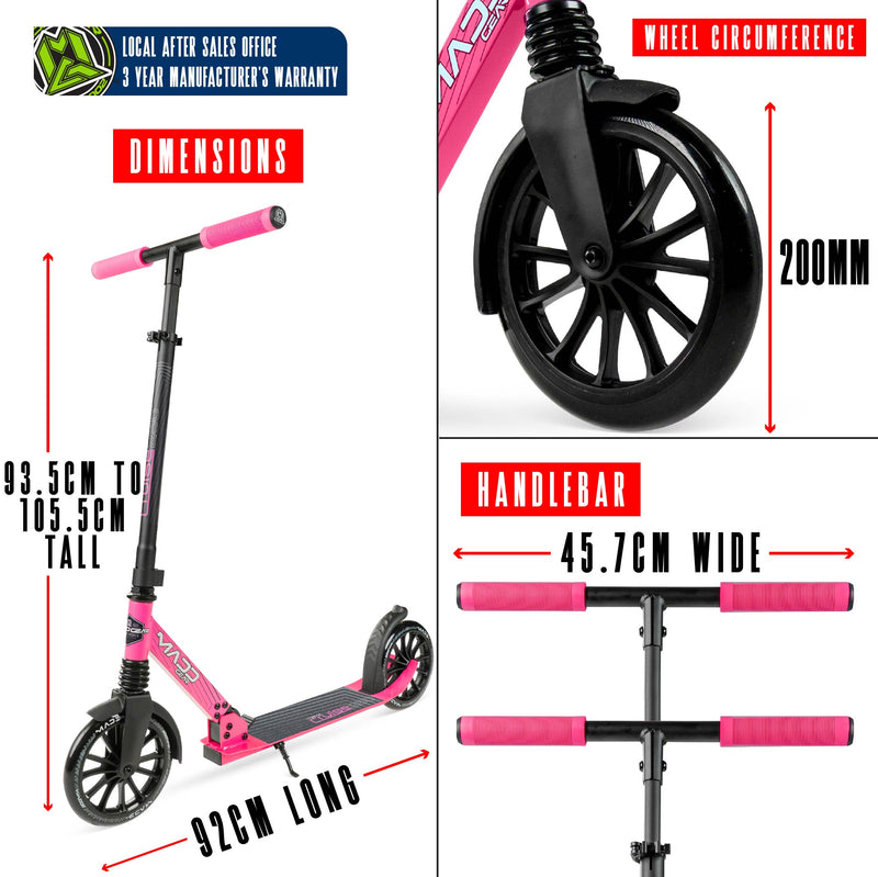 MADD GEAR METRO CRUISE 250 BLACK / PINK