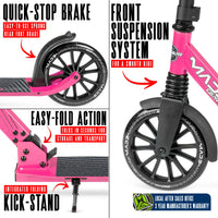 MADD GEAR METRO CRUISE 250 BLACK / PINK