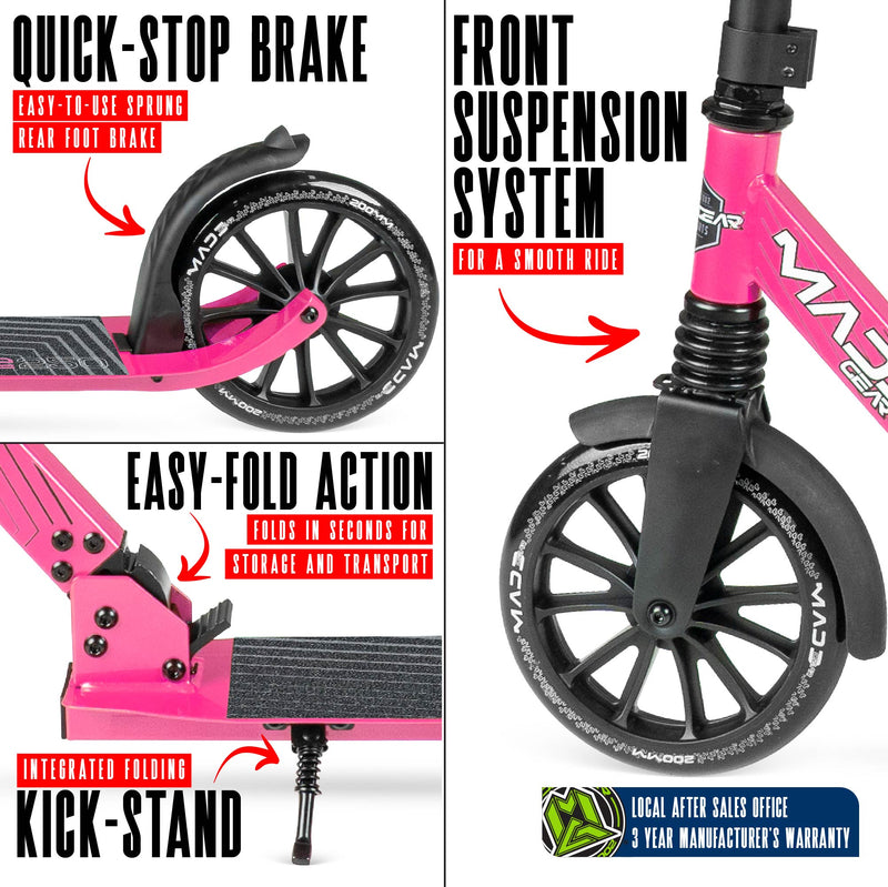 MADD GEAR METRO CRUISE 250 BLACK / PINK